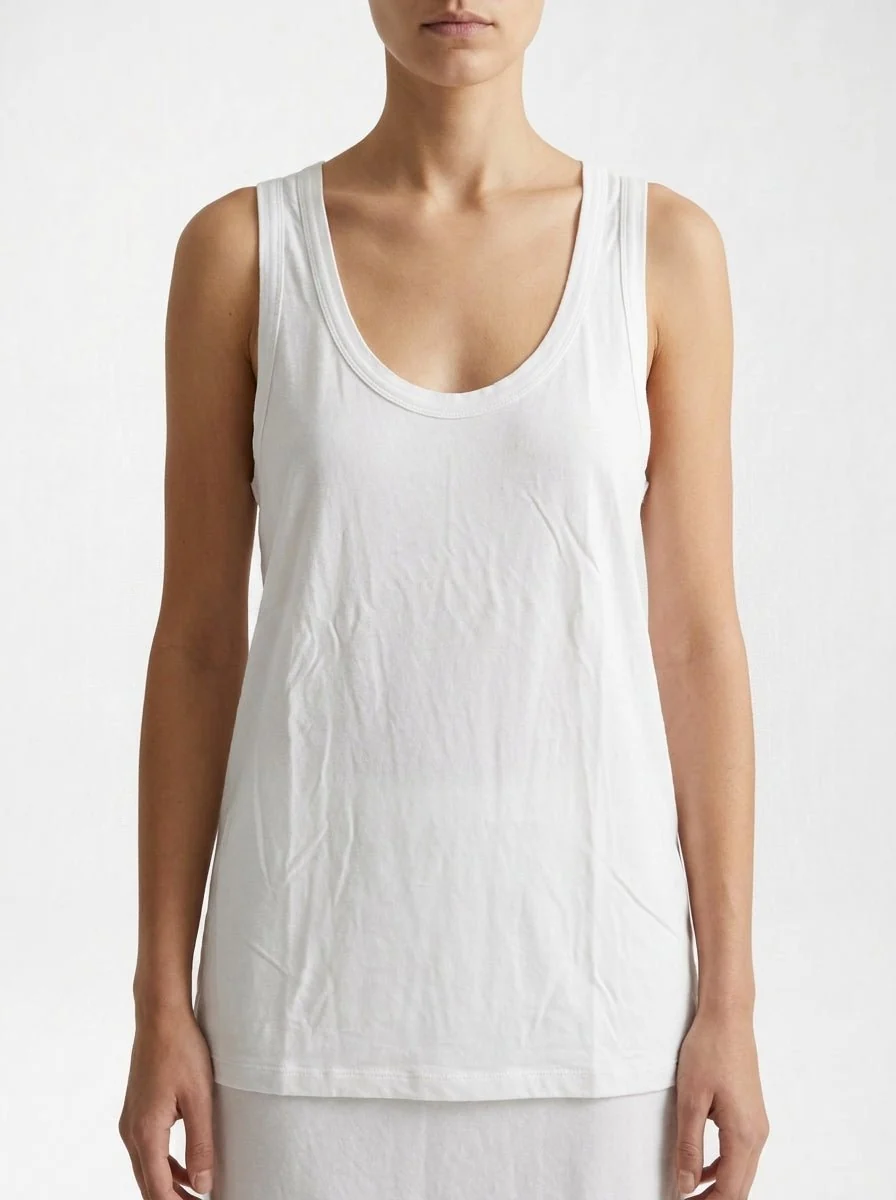 Camiseta Majestic Tirantes Blanca - Imagen 6