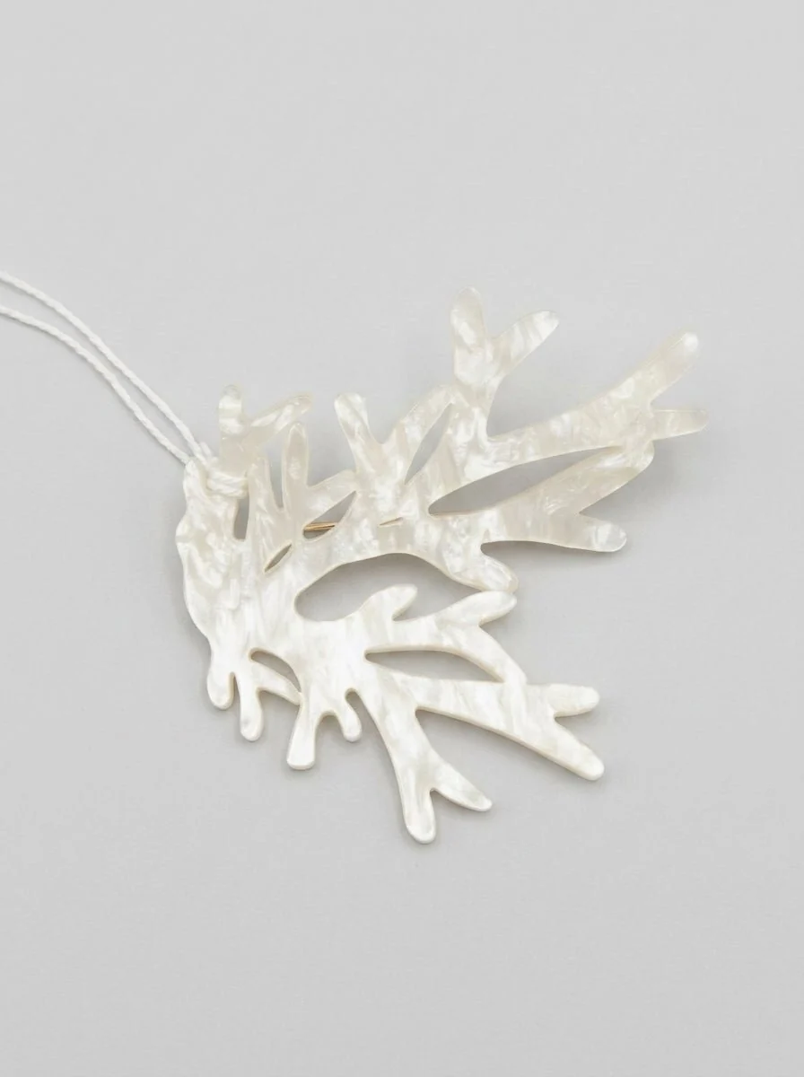 Broche Il Baco Da Seta Coral Crudo - Imagen 3
