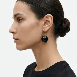 Pendientes Fabrizio Marcantelli Bola Negro