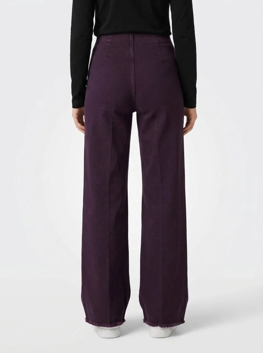 Pantalón AgoeFilo Via Conti Vino - Imagen 4
