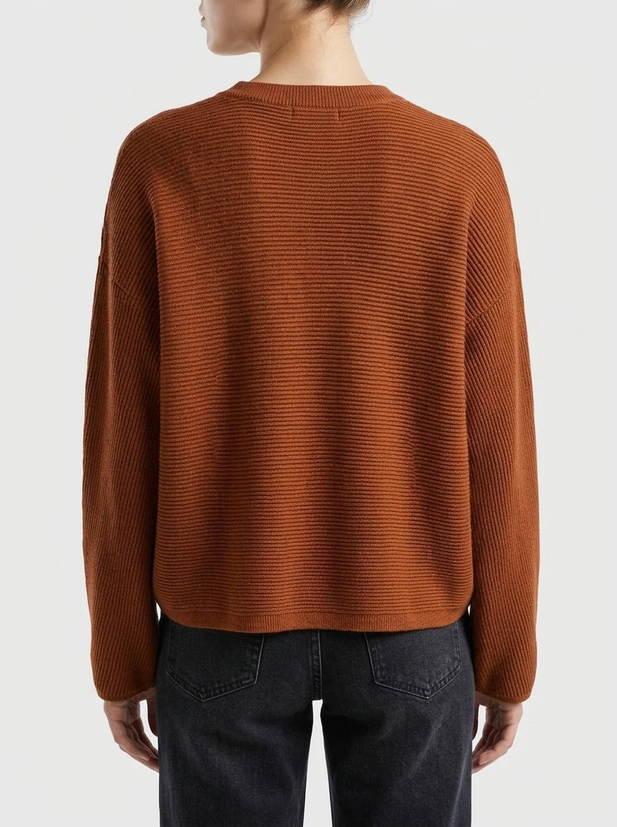 Cardigan Paisie Corto Marrón - Imagen 3
