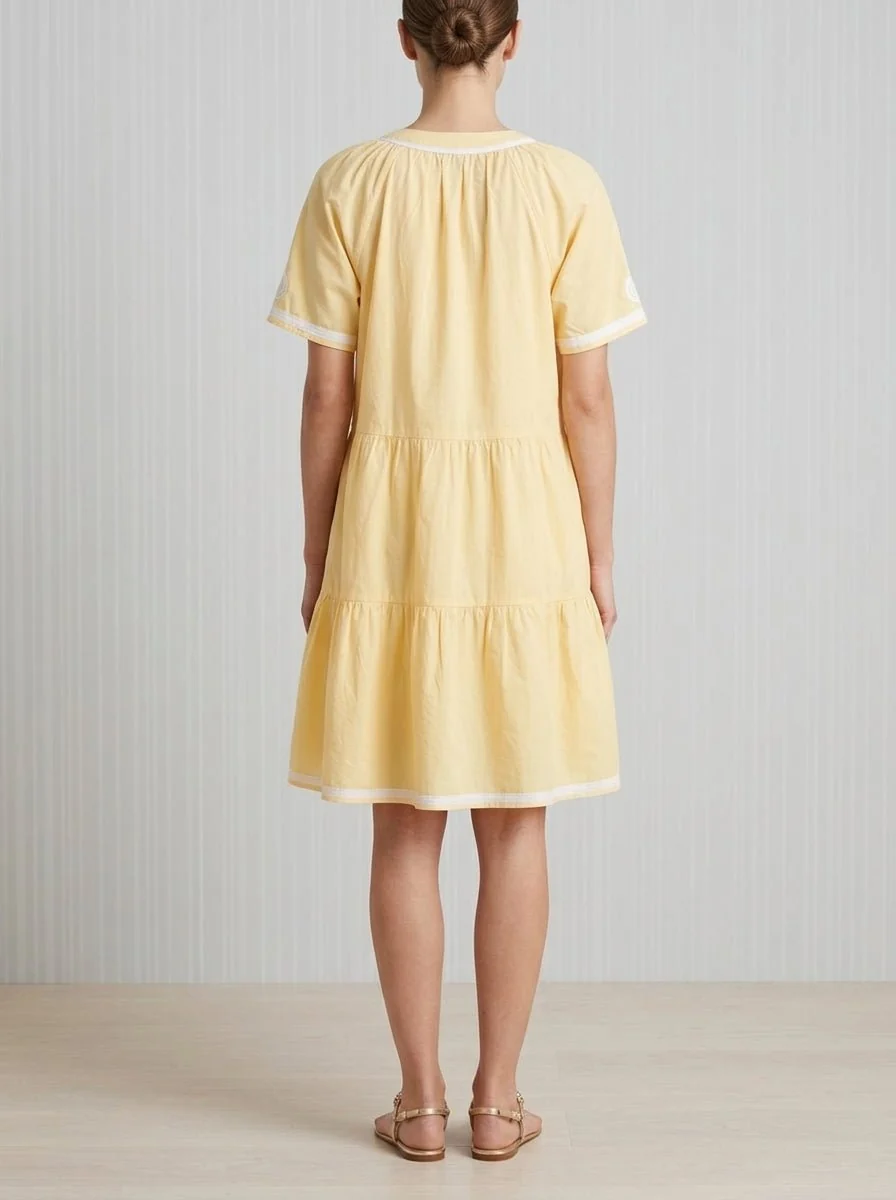 Vestido Rose And Rose Flora Amarillo - Imagen 5