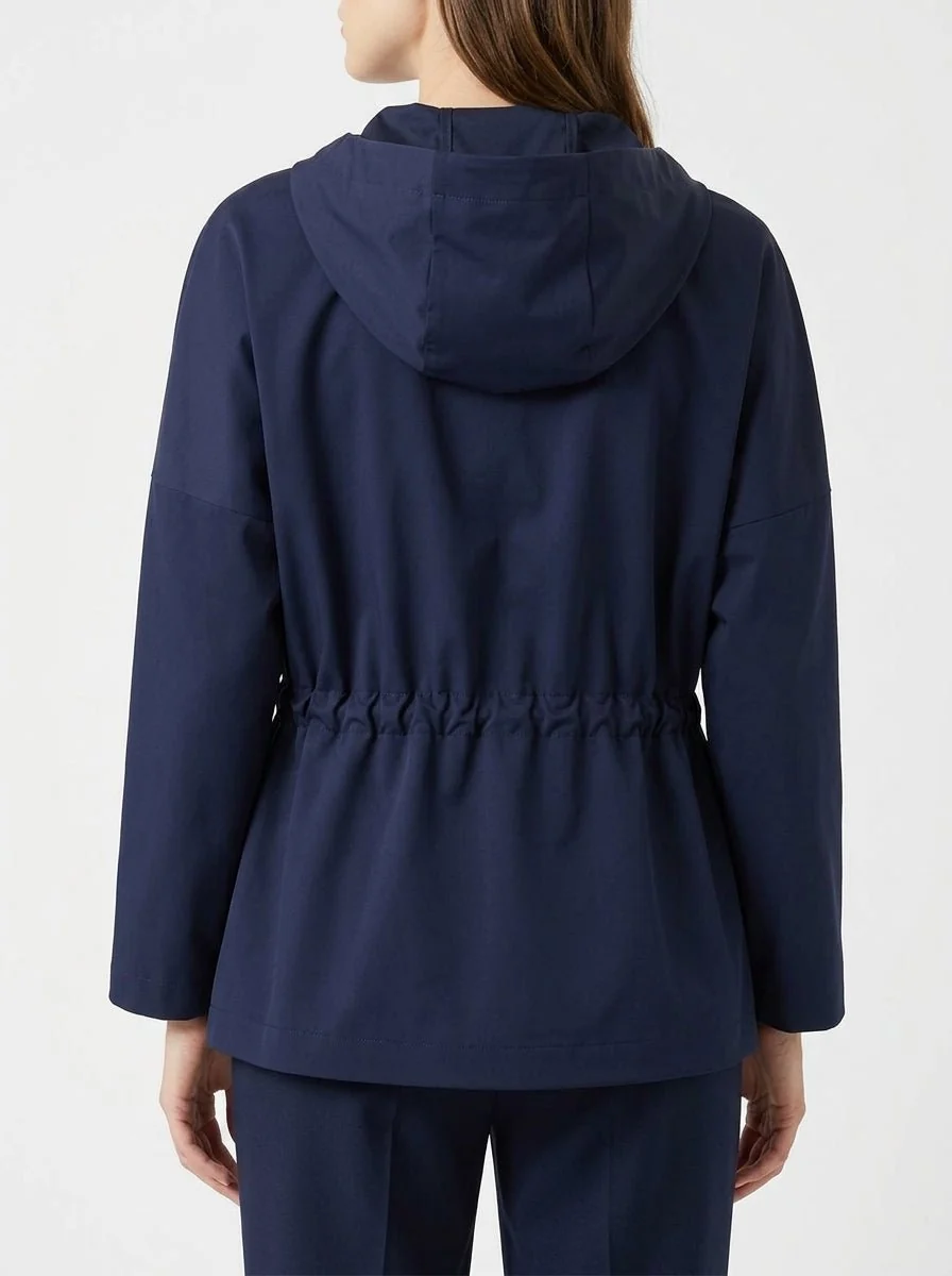 Parka Harris Wharf London Capucha Light Tecnica Marino - Imagen 6