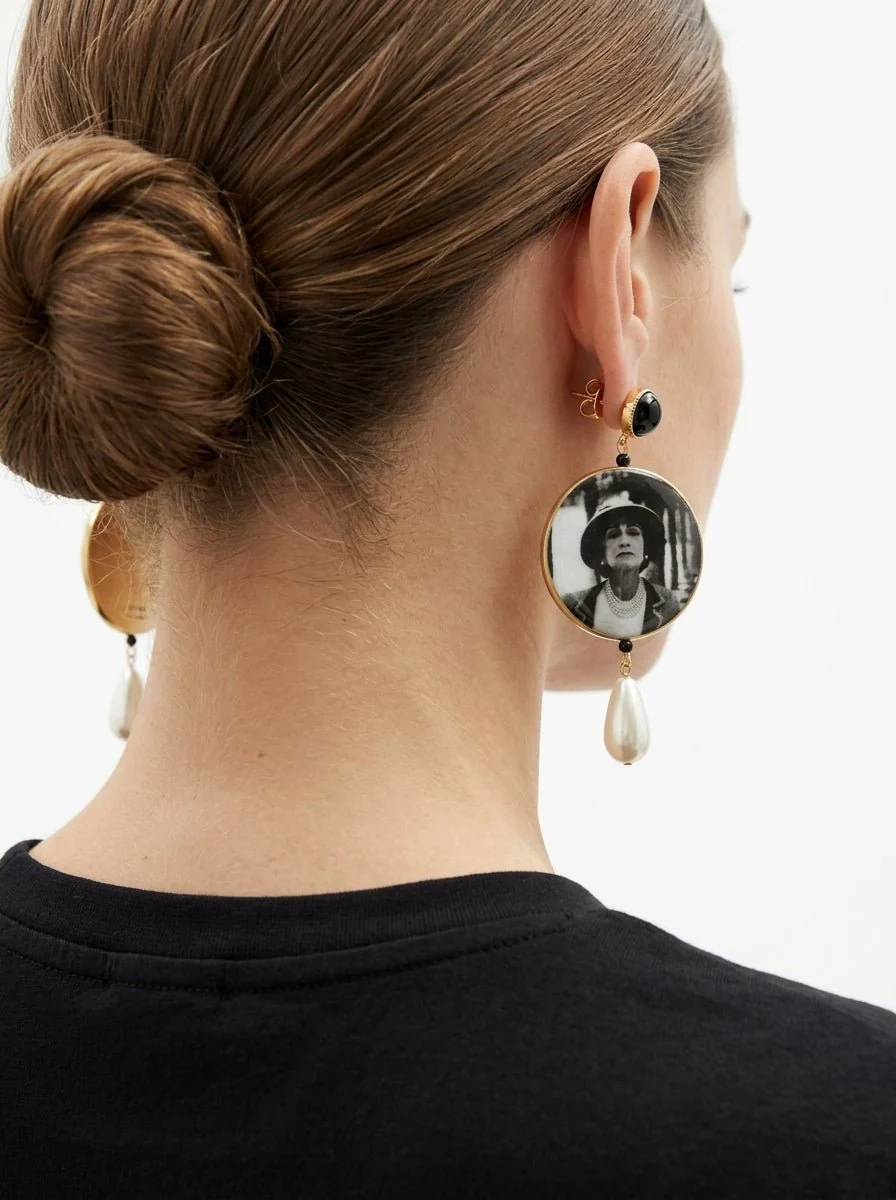 Pendientes Fabrizio Marcentelli Coco Chanel - Imagen 4