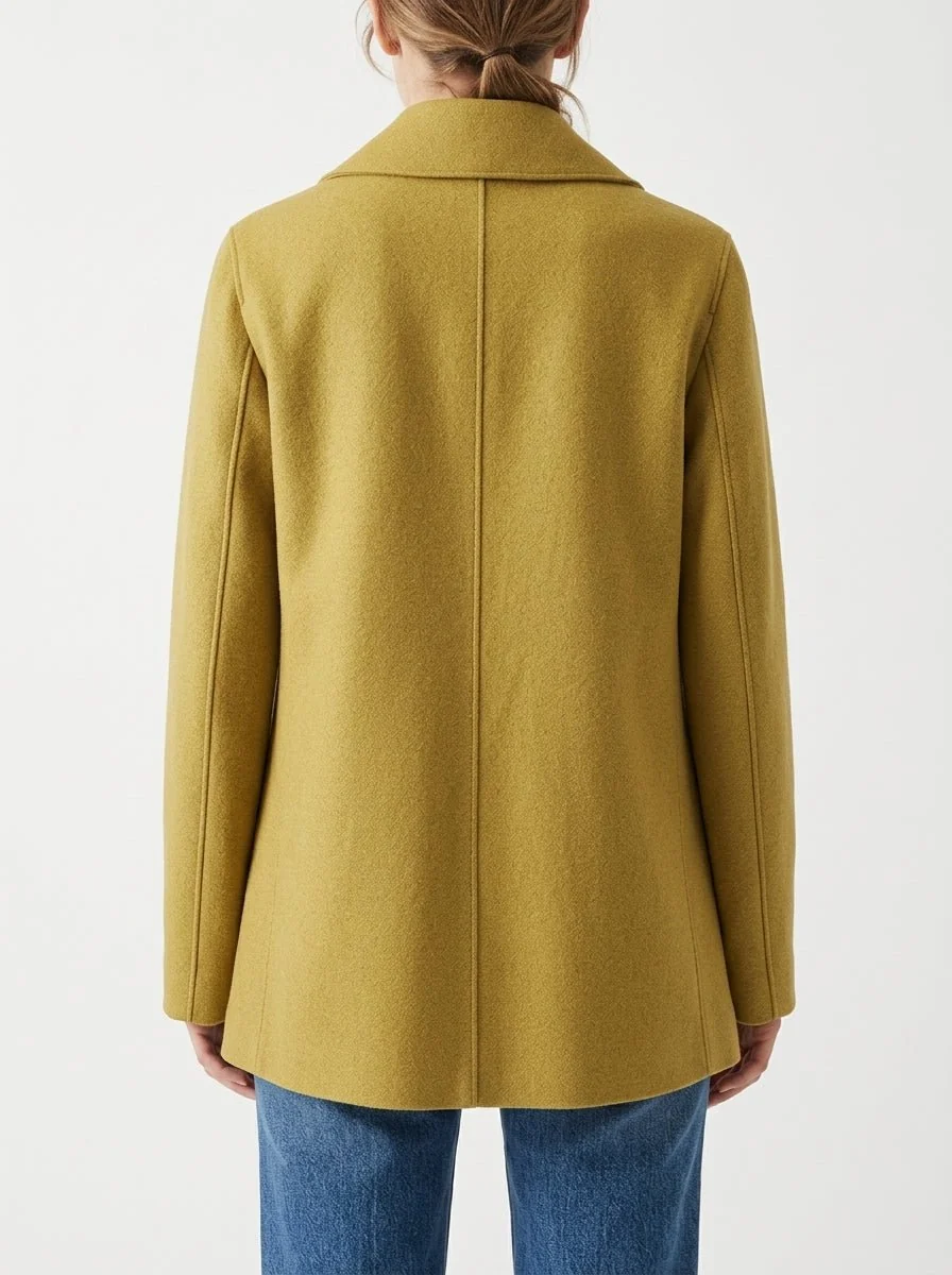 Chaqueta Harris Wharf London Peacot Oliva - Imagen 4