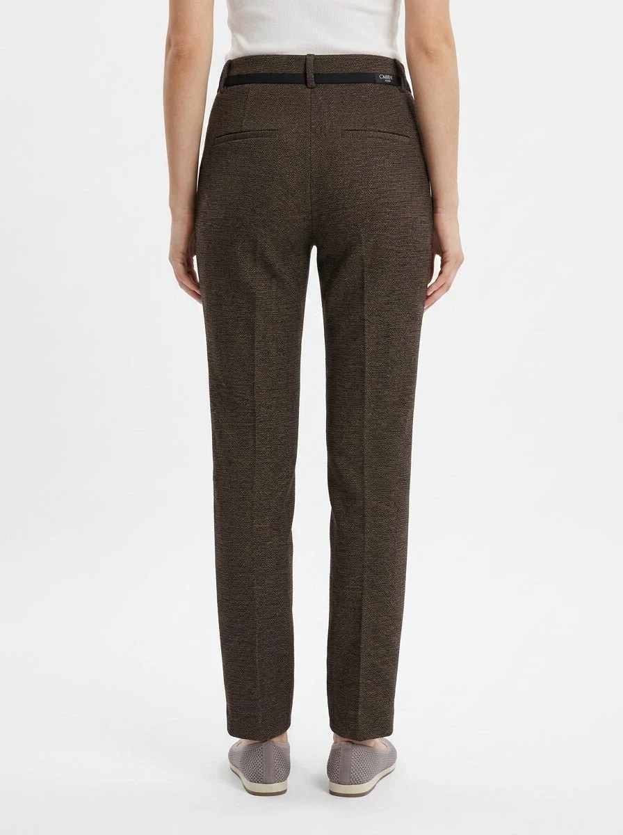 Pantalón Cambio Francoise Cropped Marrón - Imagen 4