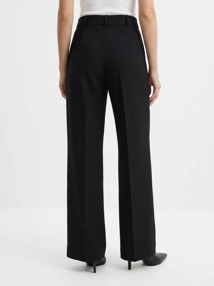 Pantalón Ragno Palazzo/ Pockets Negro - Imagen 4
