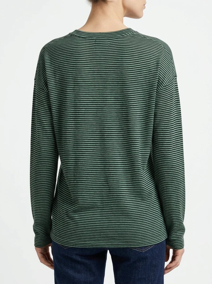 Camiseta Universel Pico Rayas Verde - Imagen 4