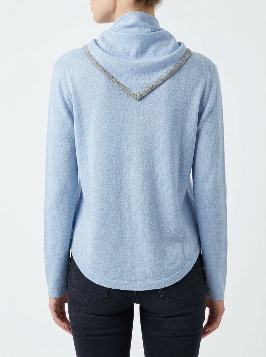 Cardigan Andam Pañuelo Azul - Imagen 4
