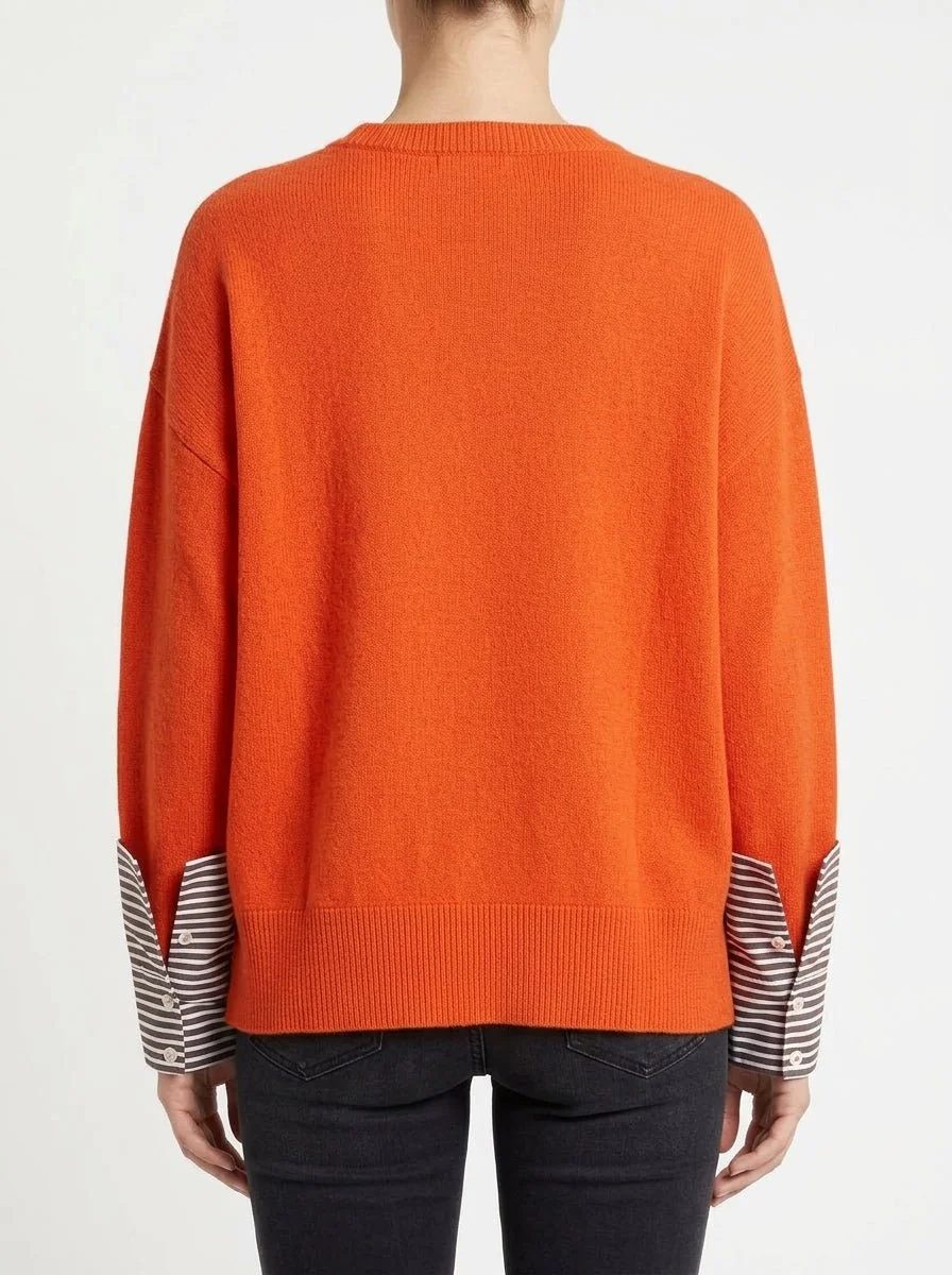 Jersey Whyci Milano Puños Camisa Naranja - Imagen 4