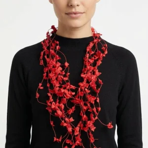 Collar Ana Hagopian Loop Long Rojo