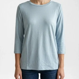Camiseta Majestic Filatures Cuello Marinero Azul Cala