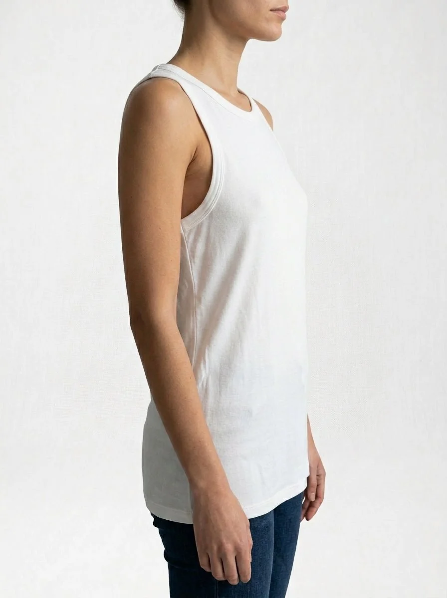 Camiseta Majestic Tirantes Blanca - Imagen 3