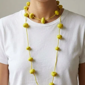 Collar Il Baco Da Seta Cocoon Amarillo