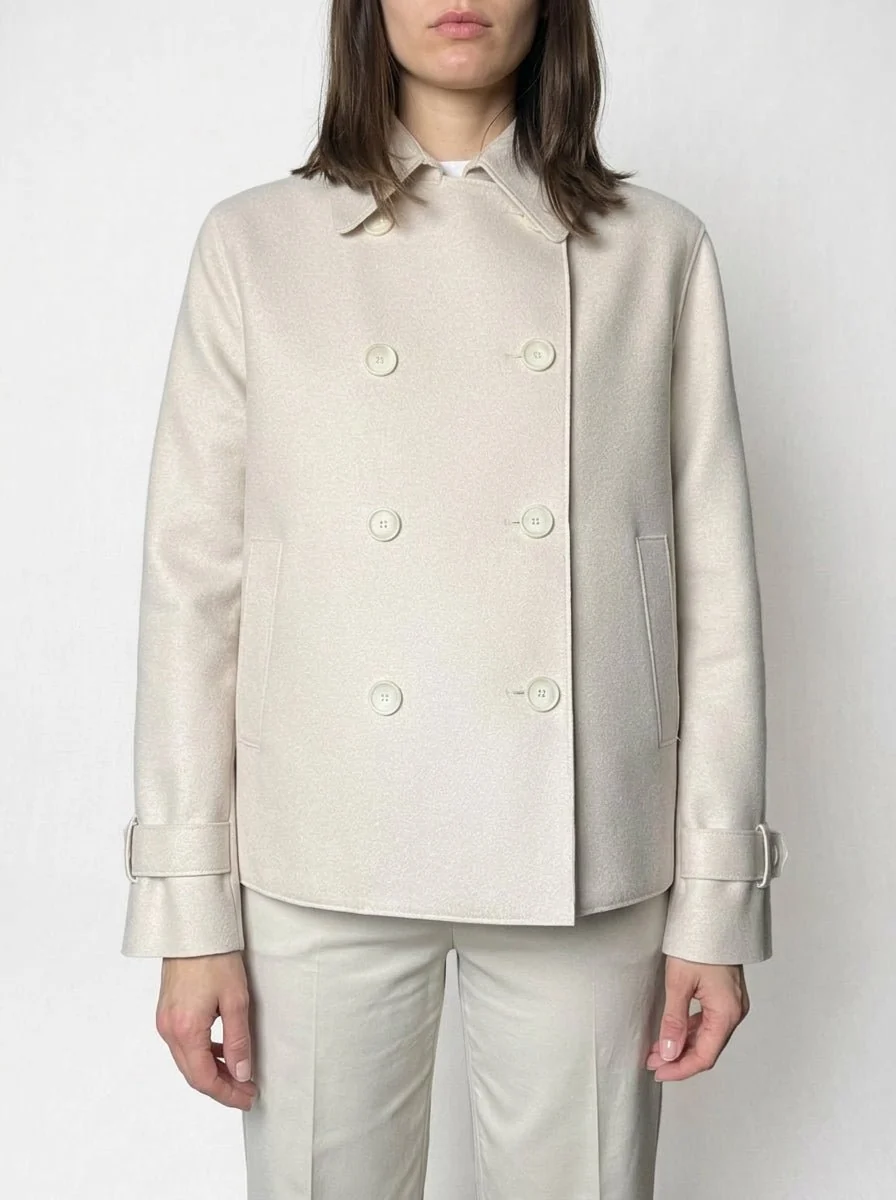 Chaqueta Harris Wharf London Trench Lana Crema