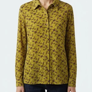 Camisa Justmine Punto Flores Pistacho