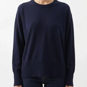 Jersey Floor Cuello Redondo Marino
