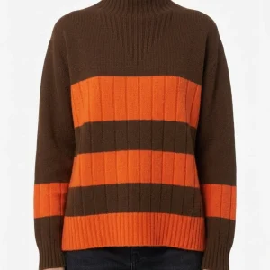 Jersey Floor Bicolor Naranja Marron