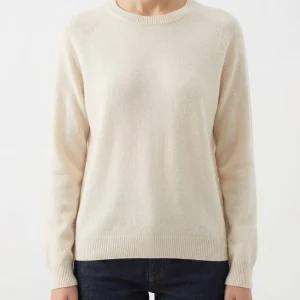 Jersey Floor Cuello Redondo Crudo