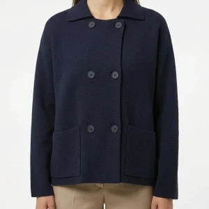 Cardigan Floor Bordado Azul Marino
