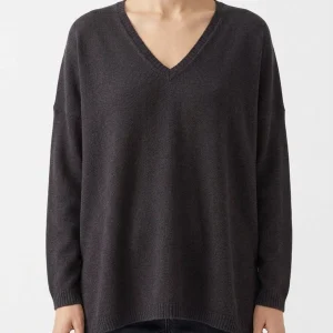 Jersey Base Milano Cuello Pico Marrón