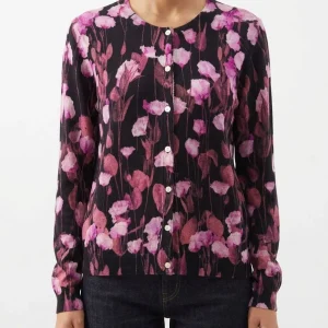 Cardigan In Bed With You Flores Negro