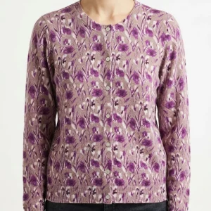 Cardigan In Bed With You Flores Beige