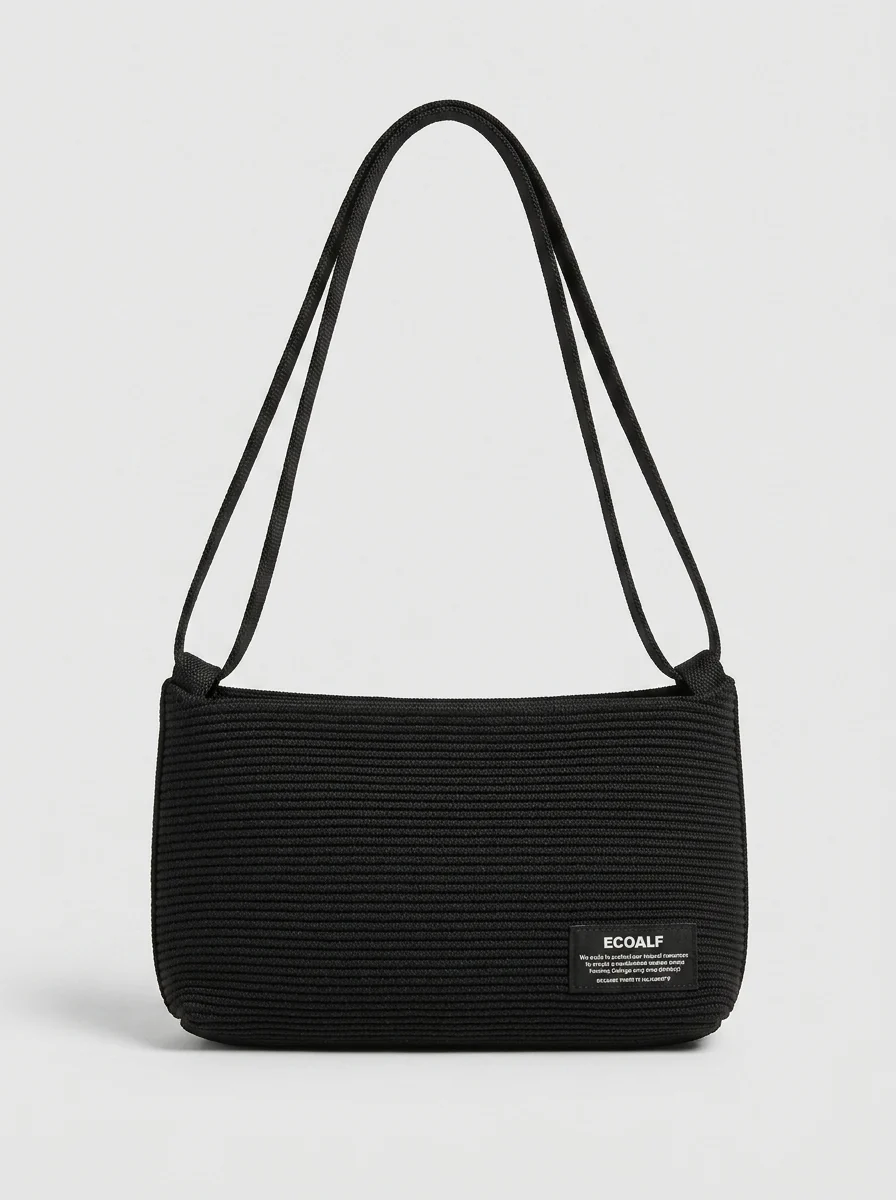 Bolso Ecoalf Tika Baguette Negro - Imagen 2