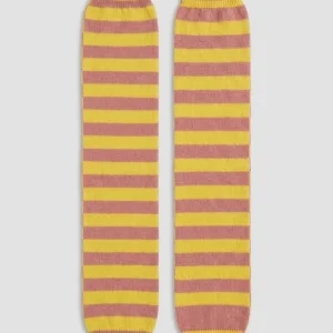 Guantes Flor Mangas Rayas Amarillo