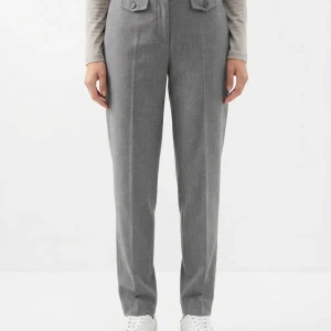 Pantalon Cambio Krystal Flap Gris Claro