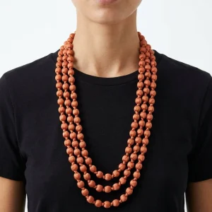 Collar Il Baco Da Seta Bolas Seda Nude