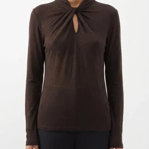 Camiseta Majestic Filatures Nudo Marrón Chocolate