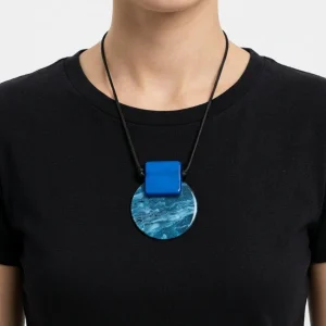 Collar Il Baco Da Seta  Circulo Azul
