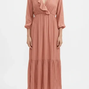 Vestido BYU Seda Manga Larga Nude