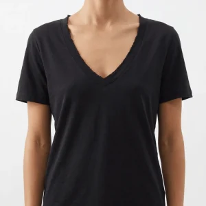 Camiseta Shirt C-Zero Cuello Pico Negro