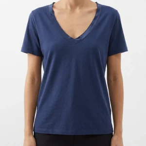 Camiseta Shirt C-Zero Cuello Pico Marino