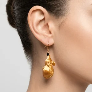 Pendientes Fabrizio Marcantelli Ratón Dorado
