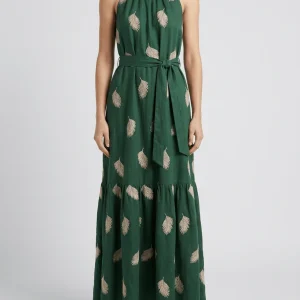 Vestido Paisie Bordado Verde