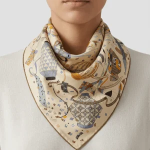 Foulard Maison Fanli Linternas Azul