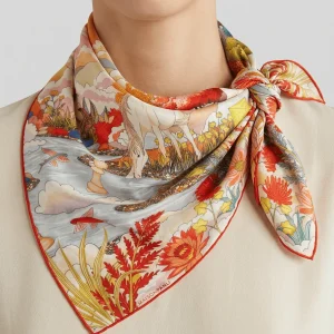 Foulard Maison Fanli Caballo Rojo