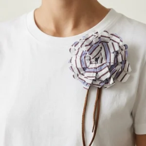Broche Diega Florito Rayas Azul