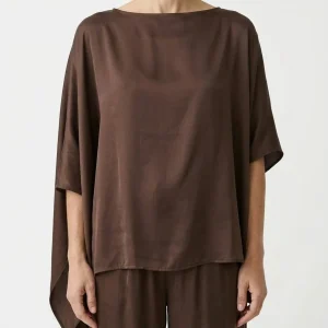 Camisa Poncho Sissi Otto Style Chocolate