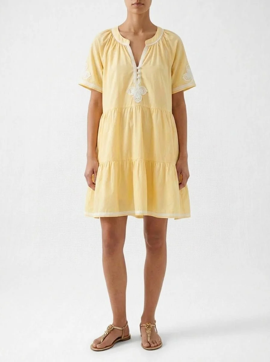 Vestido Rose And Rose Flora Amarillo - Imagen 3
