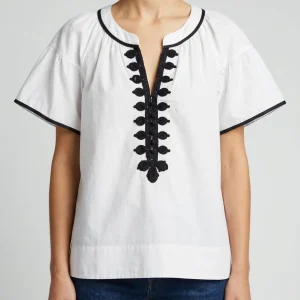 Blusa Rose And Rose Clematis Blanca