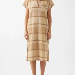 Vestido Hod Ilona Cuadros Beige