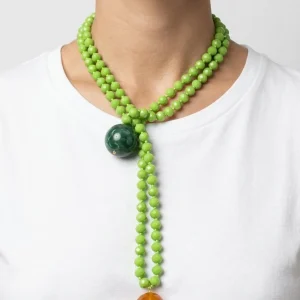 Collar Fabrizio Marcantelli Bolitas y 2 Bolas Grande Verde