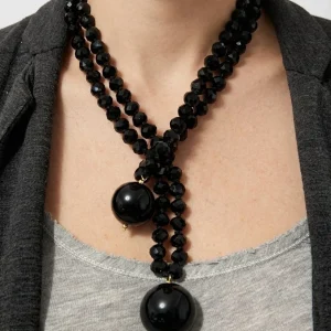 Collar Fabrizio Marcantelli Bolitas y 2 Bolas Grande Negro Total