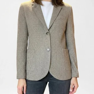 Blazer Harris Wharf London Frise Bicolor Topo