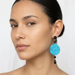 Pendientes Fabrizio Marcantelli Mandala Pequeño Celeste
