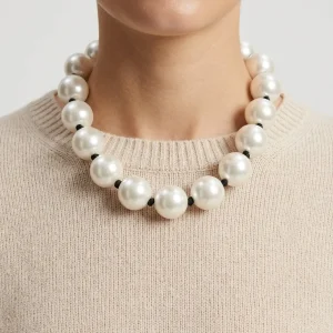 Collar Fabrizio Marcantelli Perlas Gordas Cortos